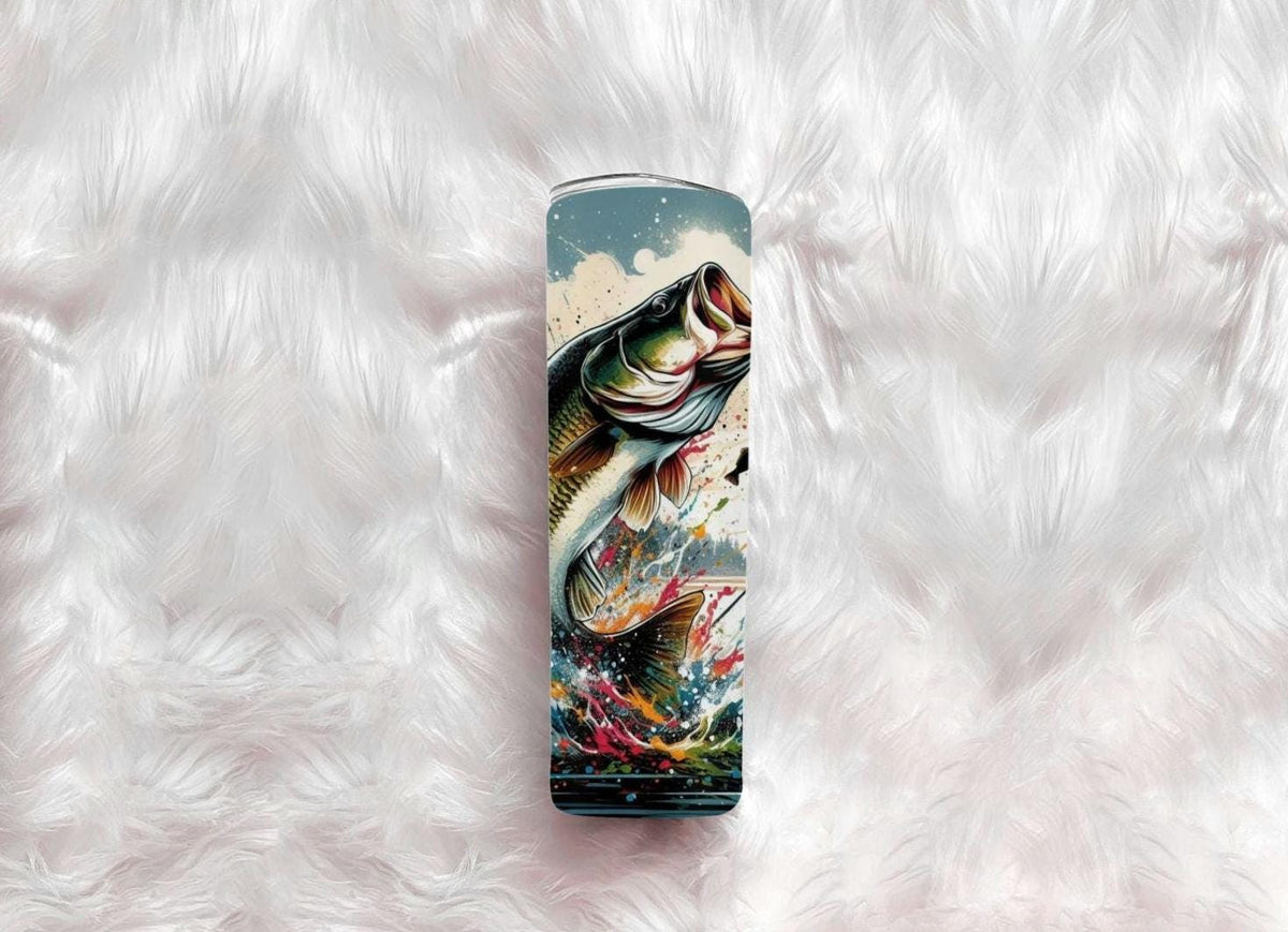 Fishing 20oz Skinny Tumbler