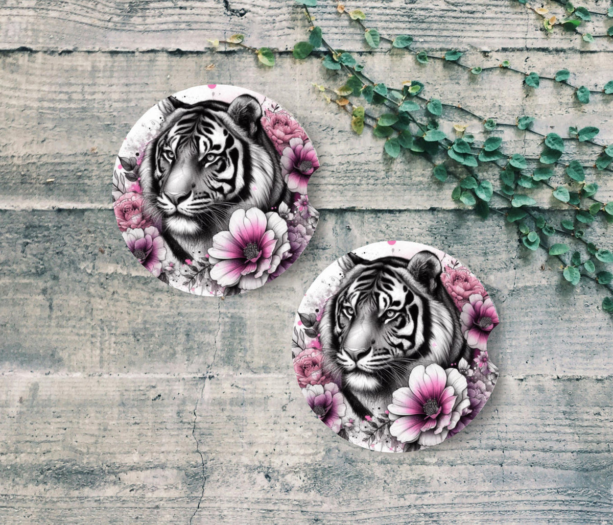 Pink Tiger Car Coaster