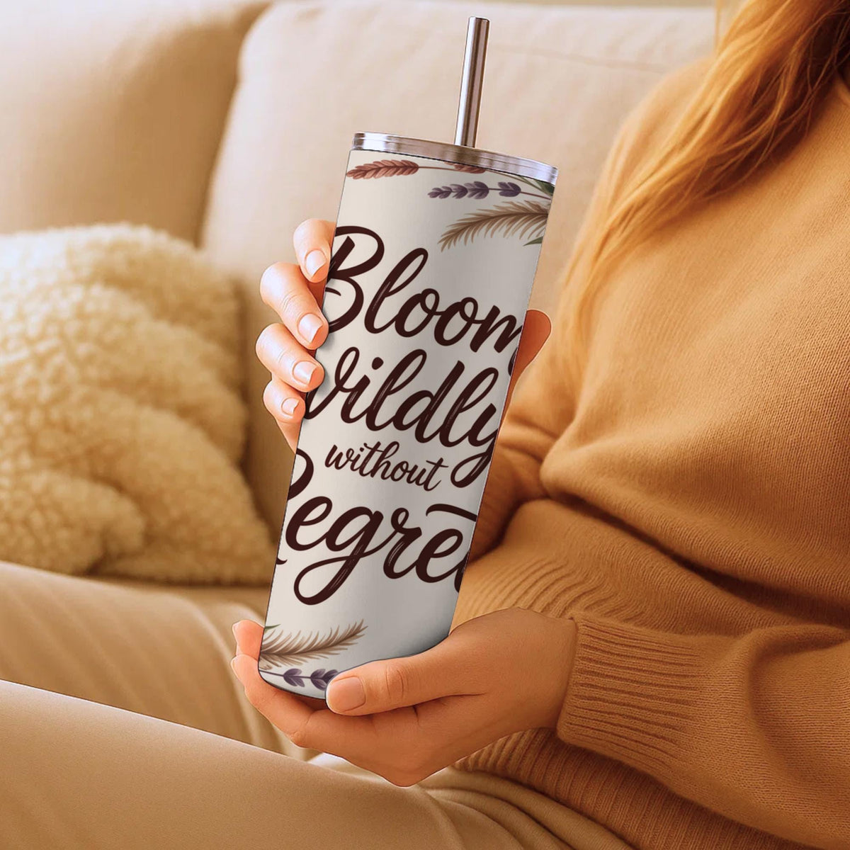 Bloom Wildly Floral 20oz Skinny Tumbler