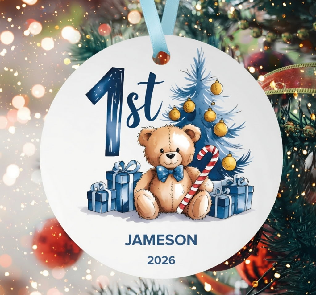 Personalized Baby First Christmas Ornament 2026