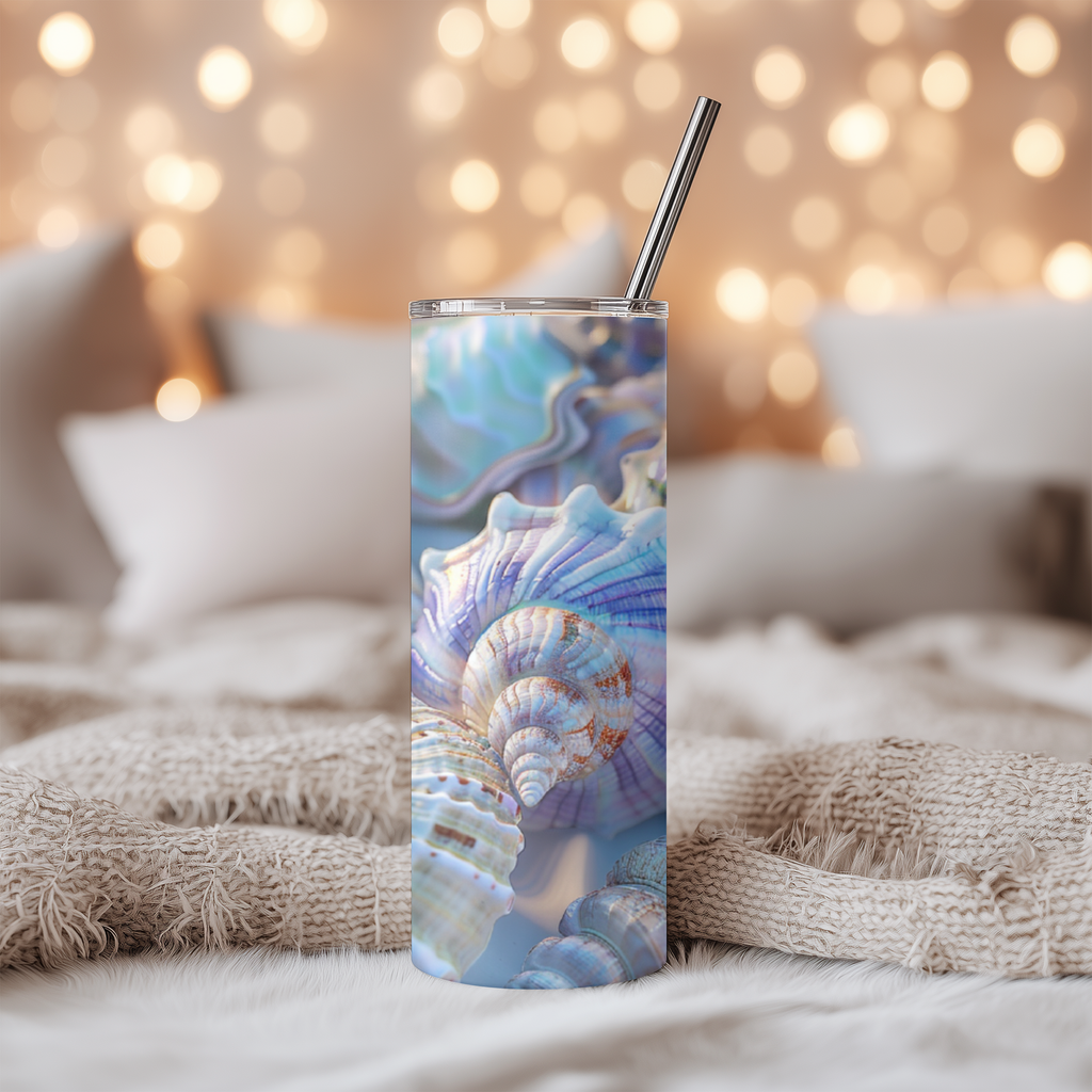 Iridescent Seashells Tumbler