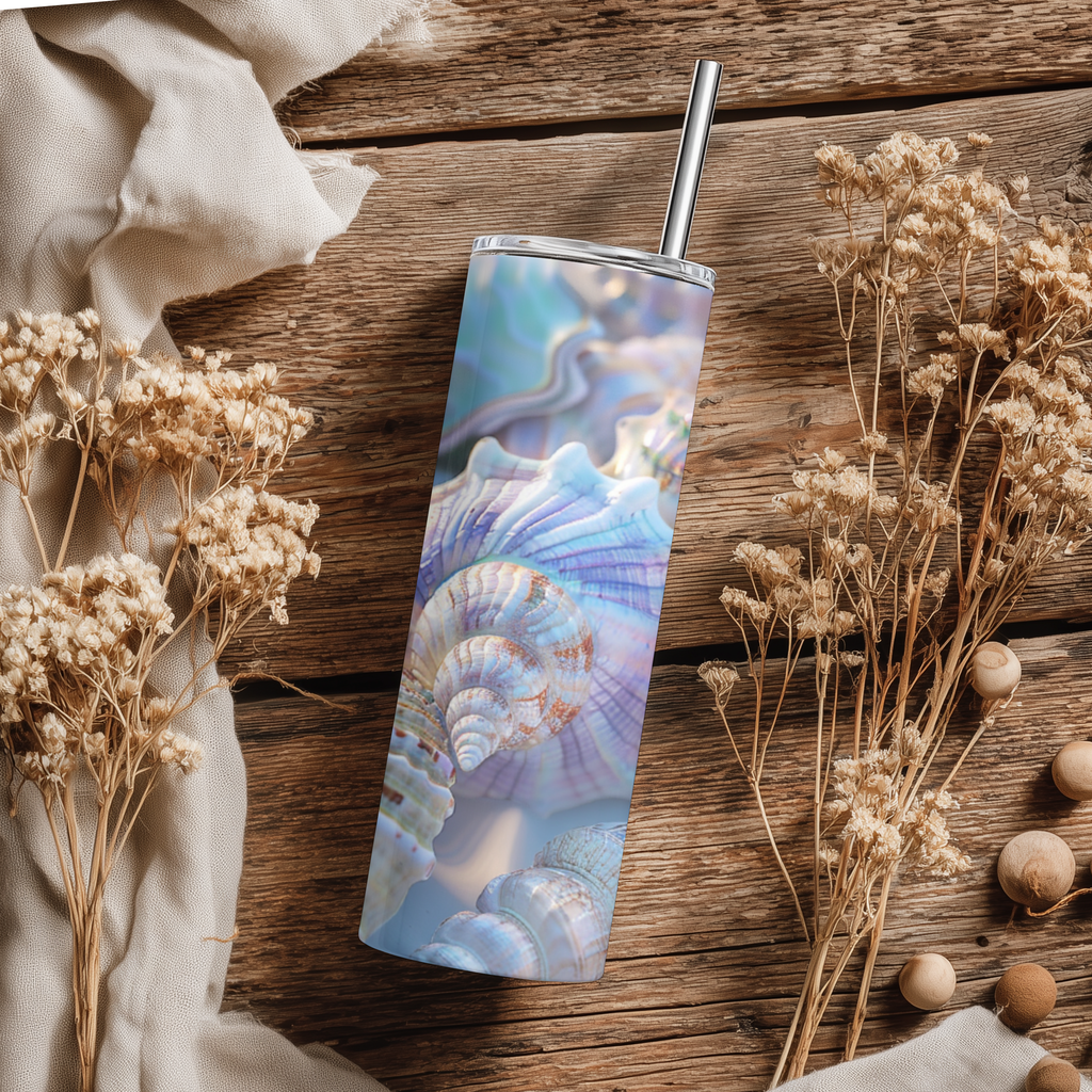 Iridescent Seashells Tumbler