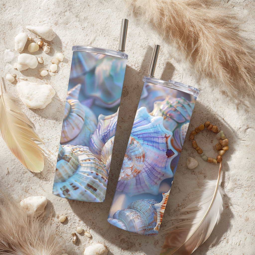 Iridescent Seashells Tumbler