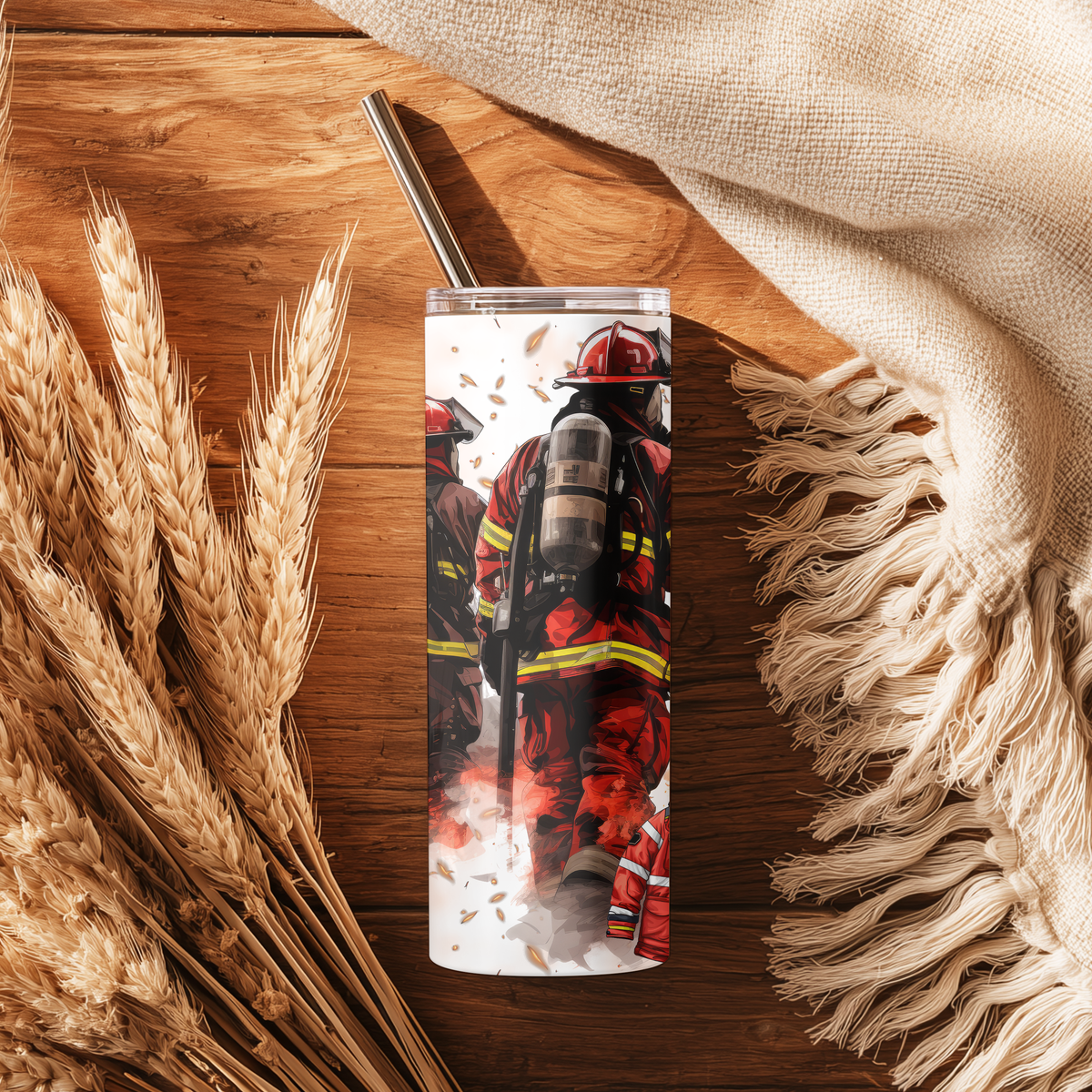 Firefighter Grunge 20oz Tumbler