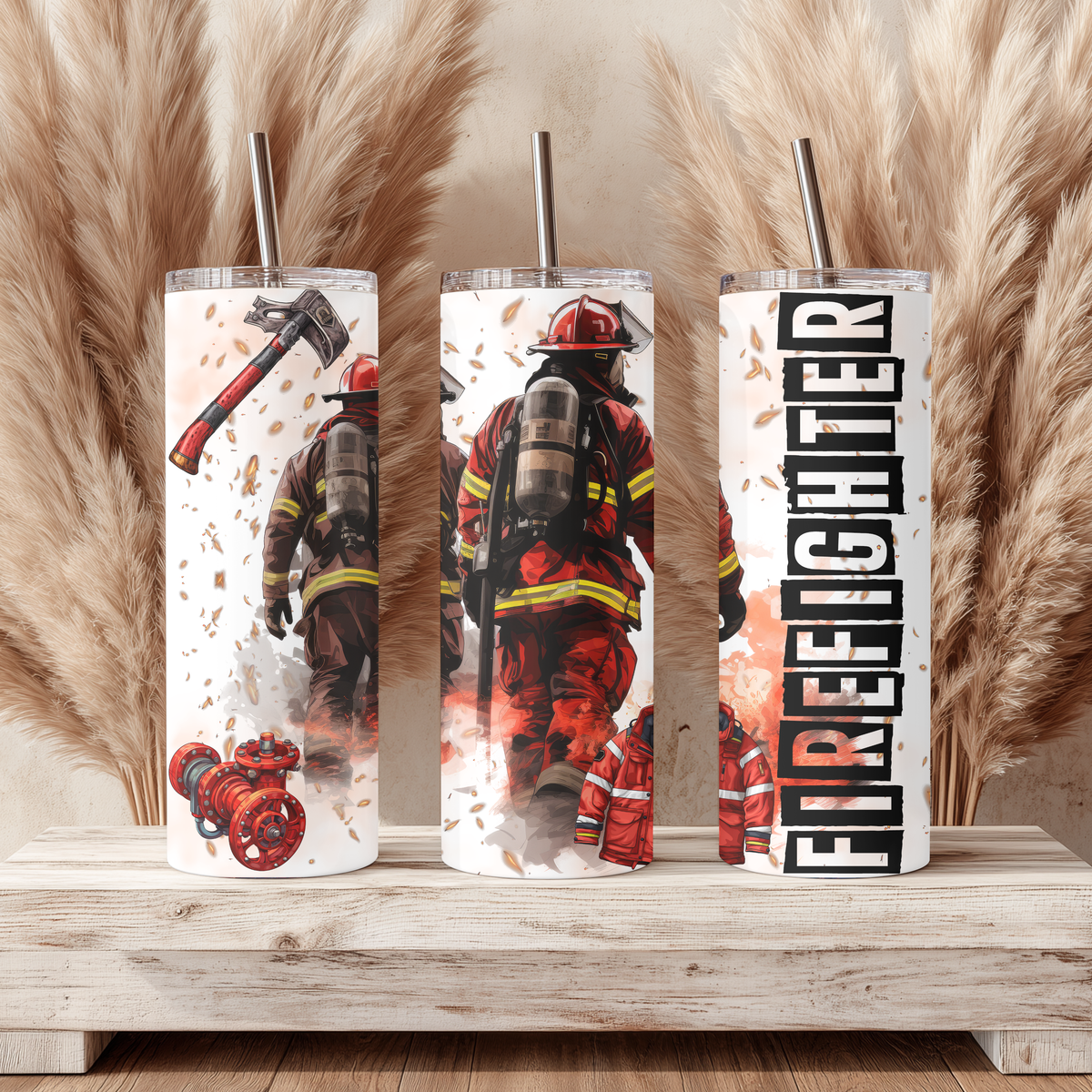 Firefighter Grunge 20oz Tumbler