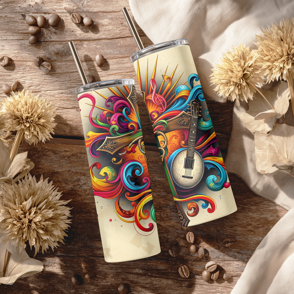 Vibrant Cross Art 20 oz Tumbler