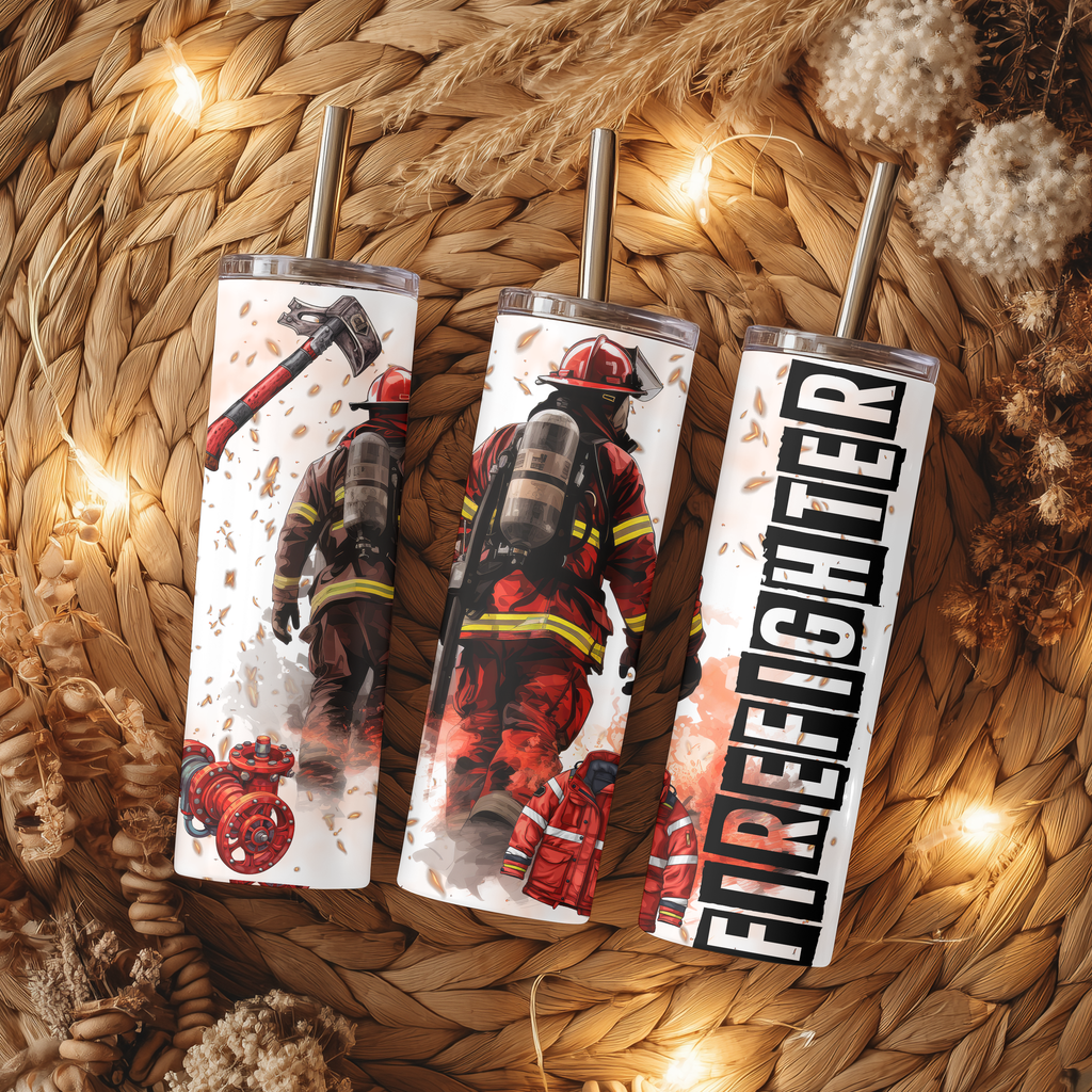 Firefighter Grunge 20oz Tumbler