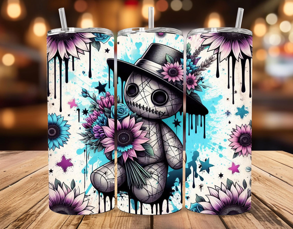Halloween Doll 20oz Skinny Tumbler
