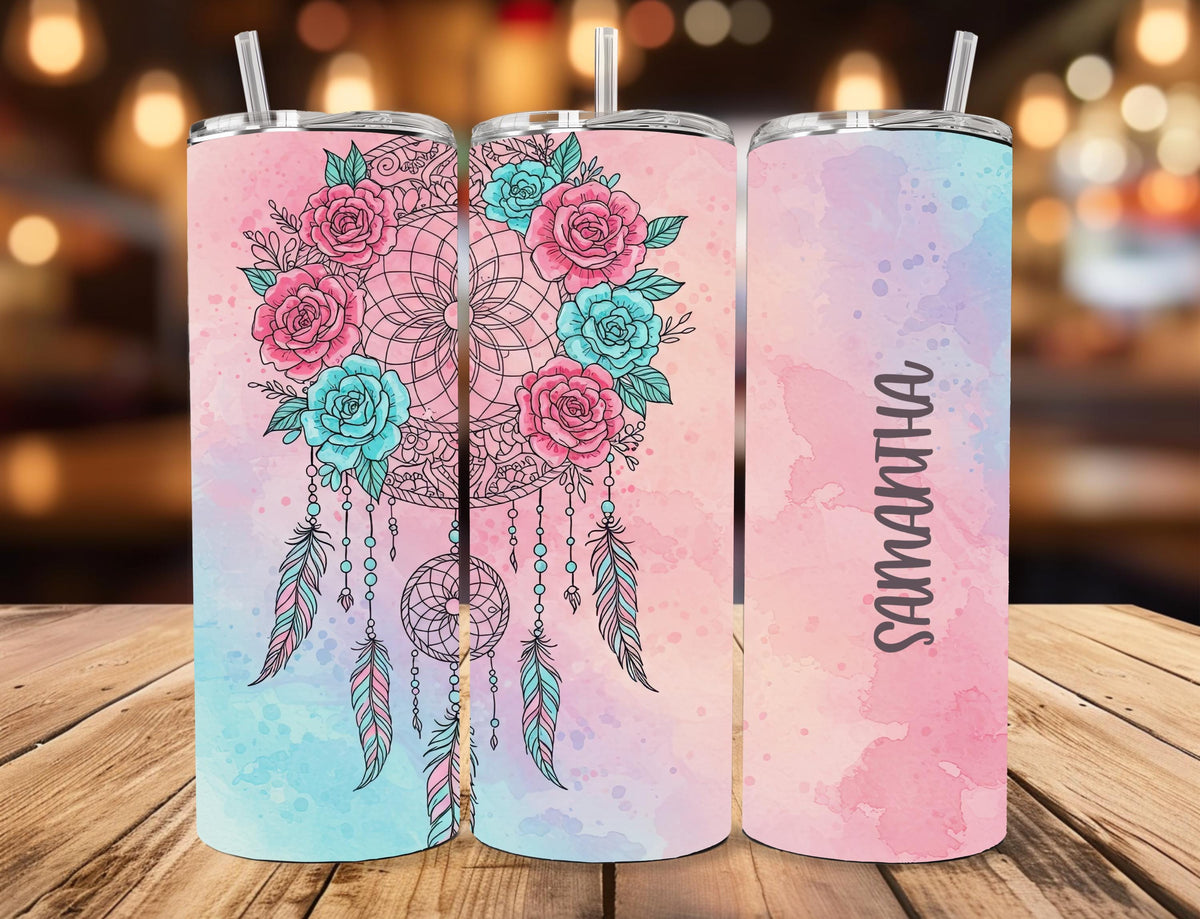 Personalized Dreamcatcher 20oz Tumbler with Name