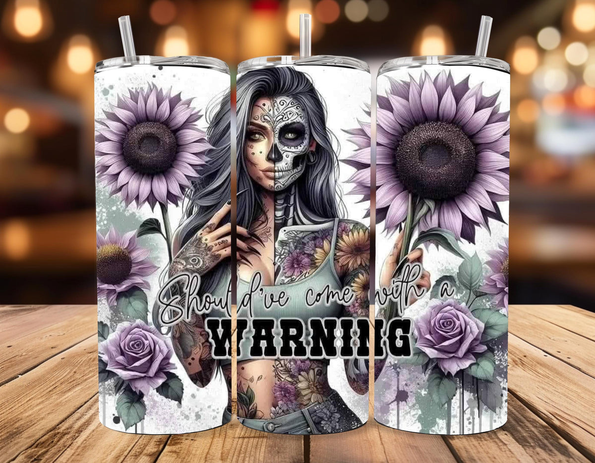 Motivational 20oz Skinny Tumbler