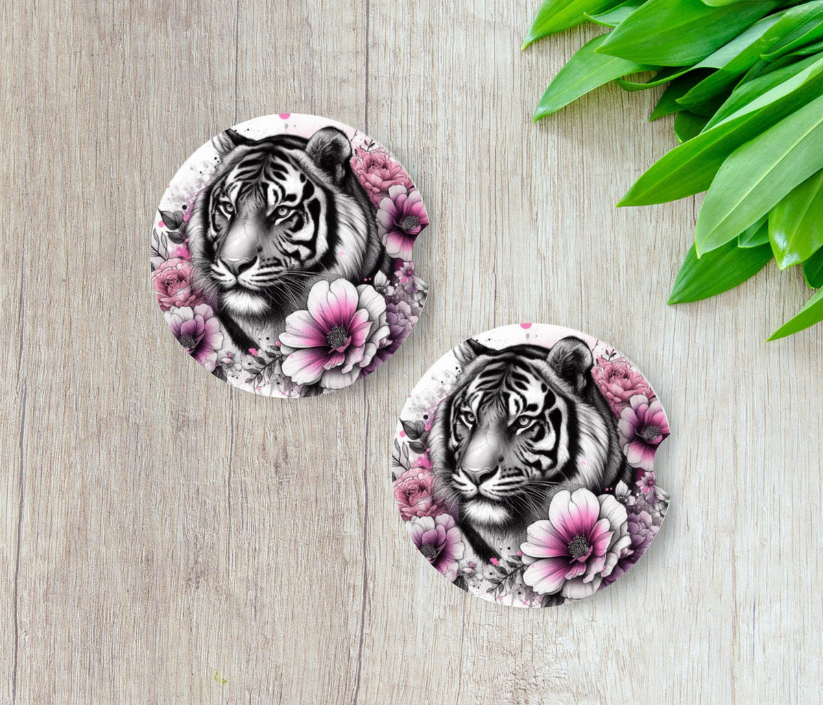 Pink Tiger Car Coaster