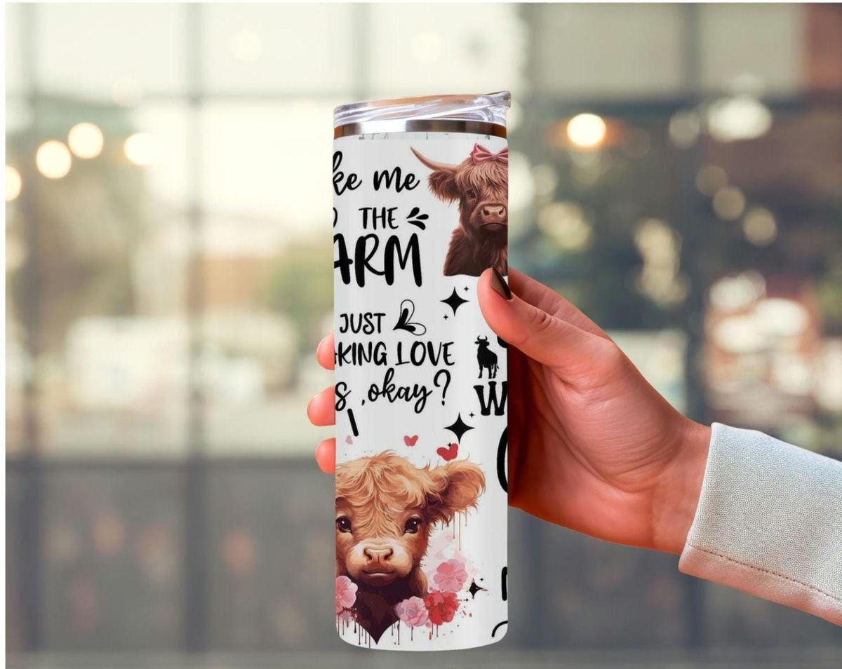Just A Girl Who Loves Cows 20oz Tumbler