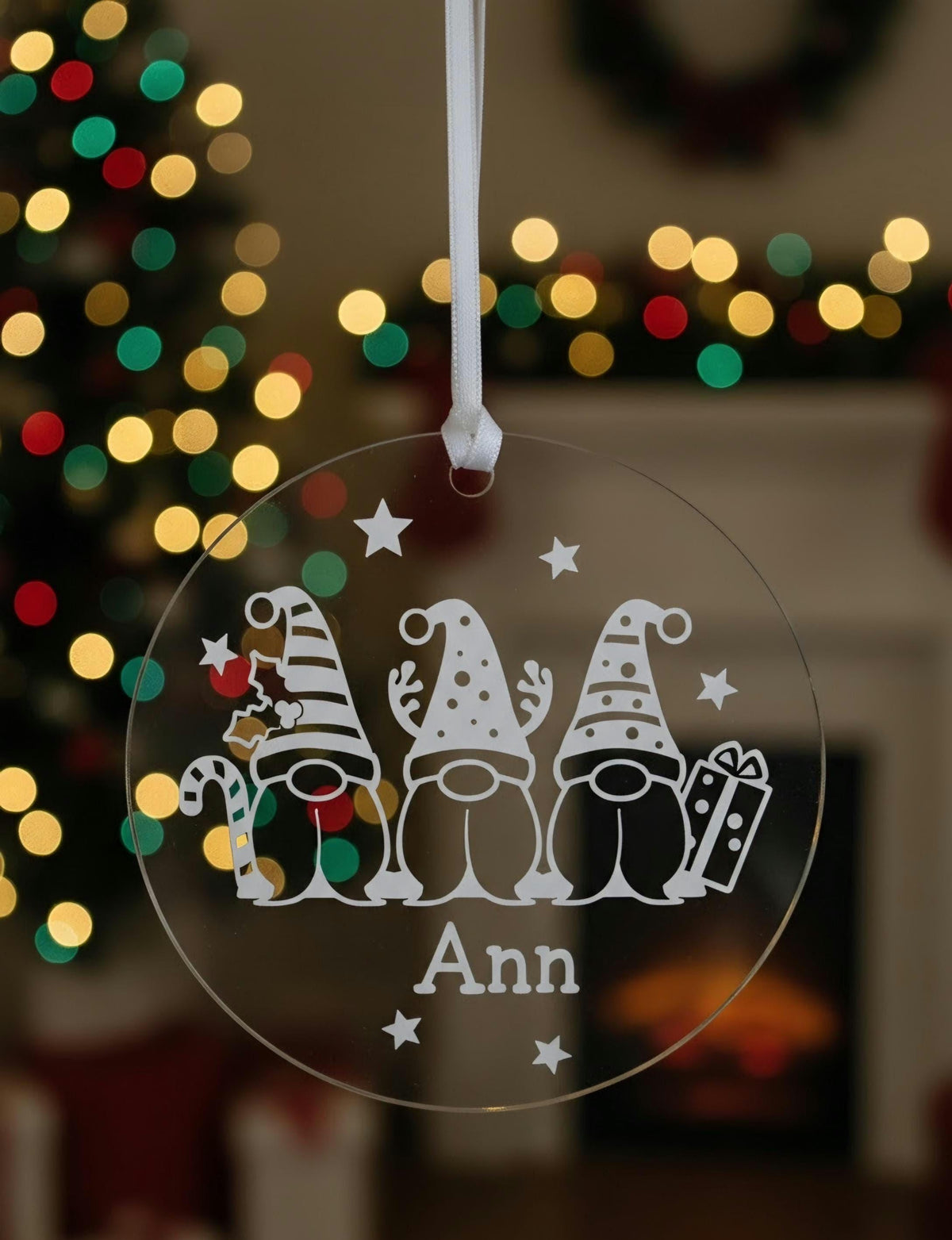 Personalized Christmas Gnome Ornament with Name