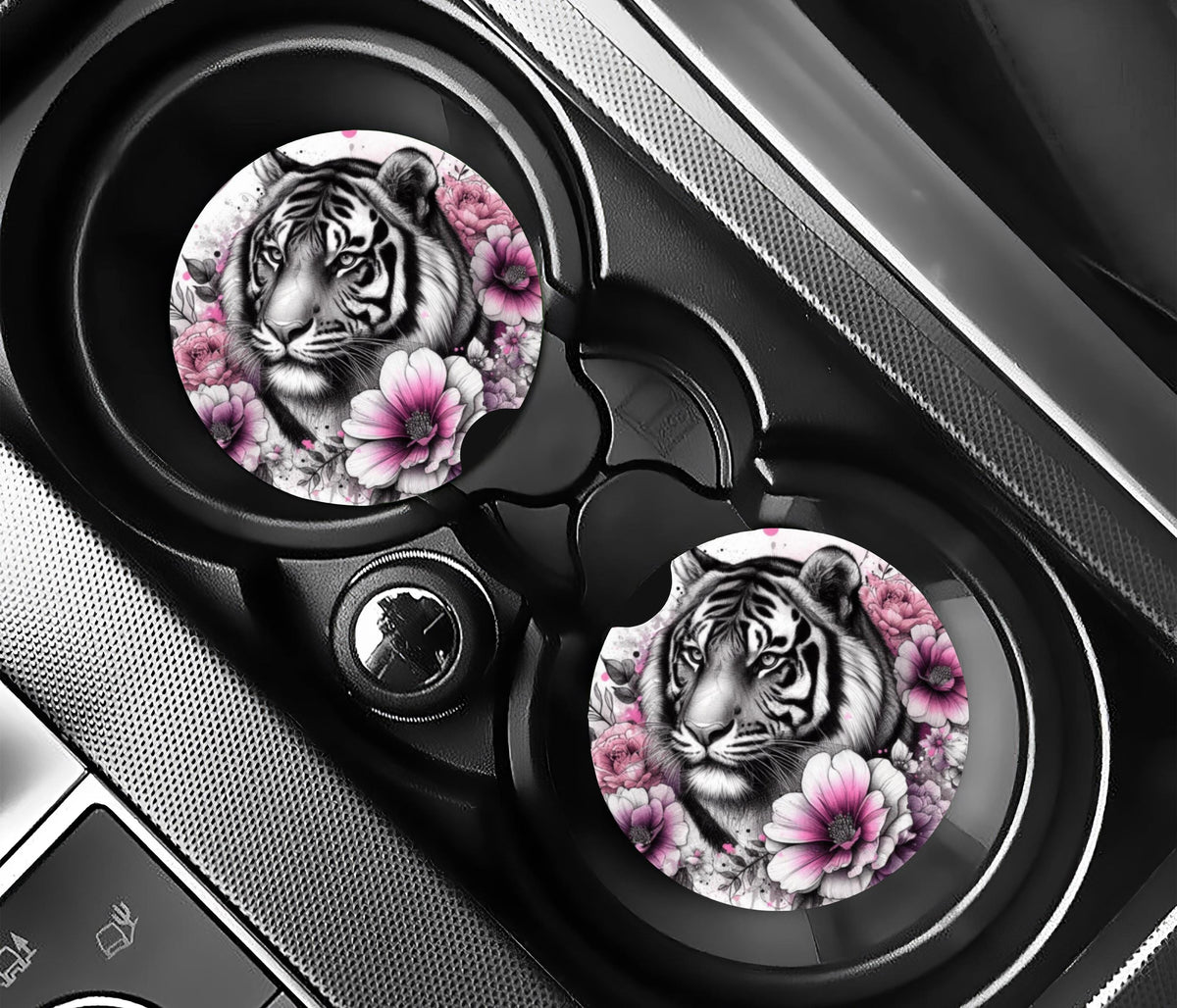 Pink Tiger Car Coaster