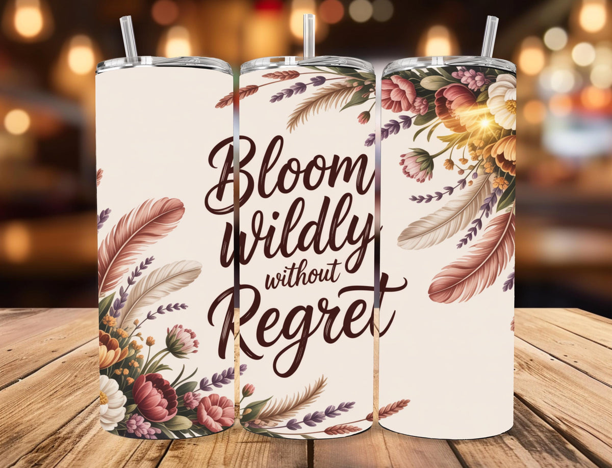 Bloom Wildly Floral 20oz Skinny Tumbler