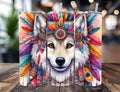 Arctic Wolf Sublimation Tumbler | 20oz Insulated Travel Mug