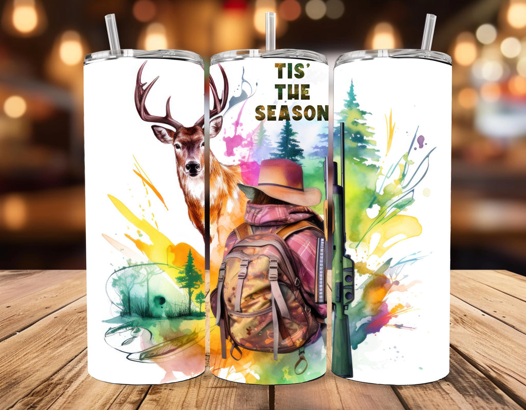 Tis The Season Hunting 20oz Skinny Tumbler