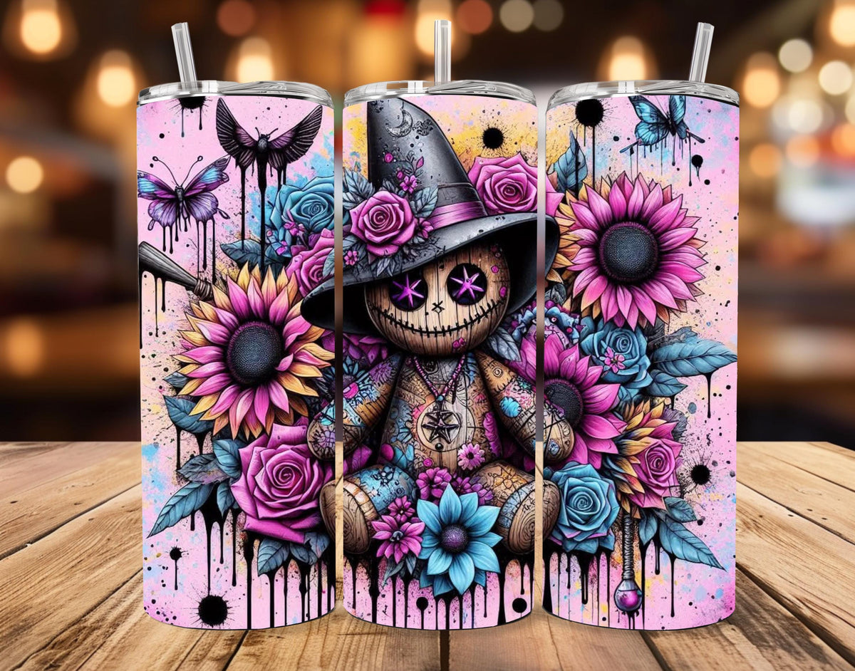 Halloween Doll 20oz Skinny Tumbler