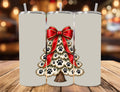 Paw Print Christmas Tree Tumbler | 20oz Stainless Steel Travel Mug
