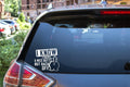 Back Up Funny Cat Car Decal