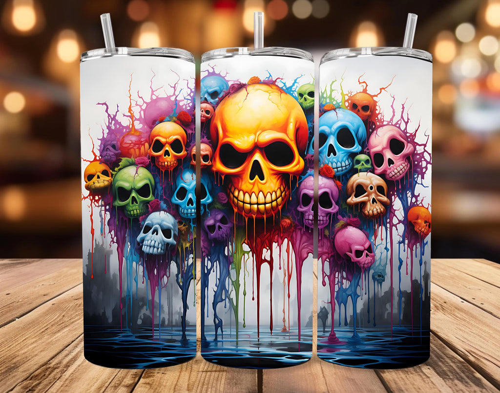 Skulls 20oz Skinny Tumbler