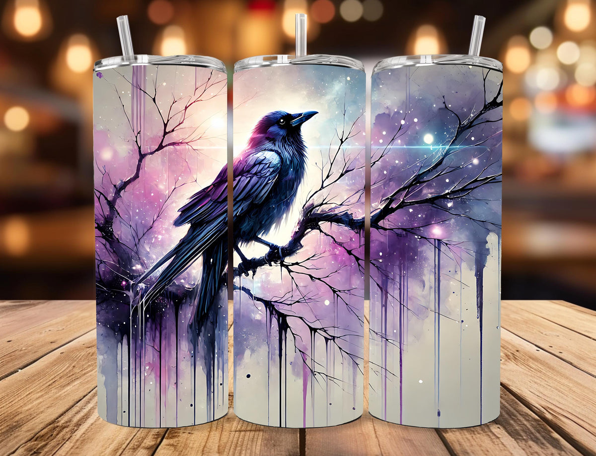 Halloween Crow 20oz Skinny Tumbler