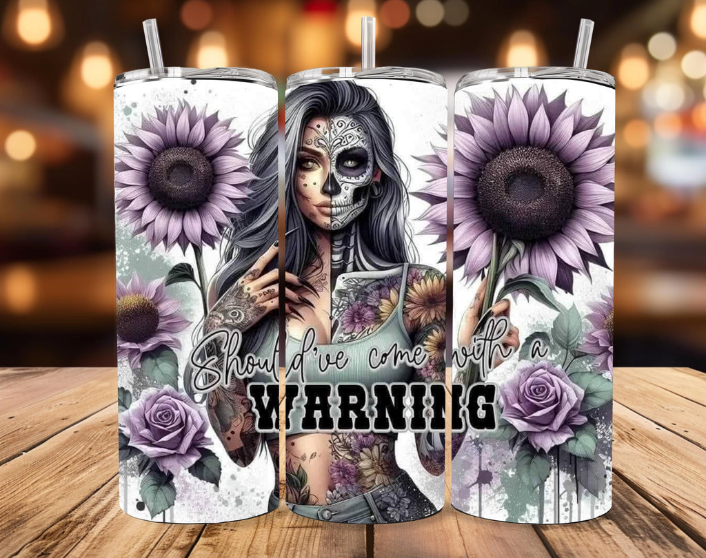 Motivational 20oz Skinny Tumbler