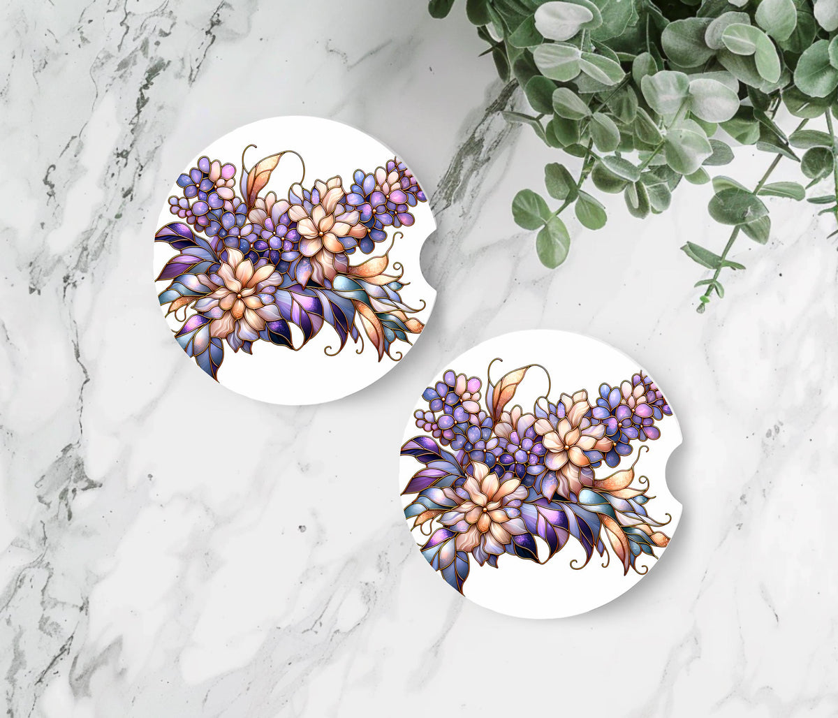 Pearl Purple Car Coaster