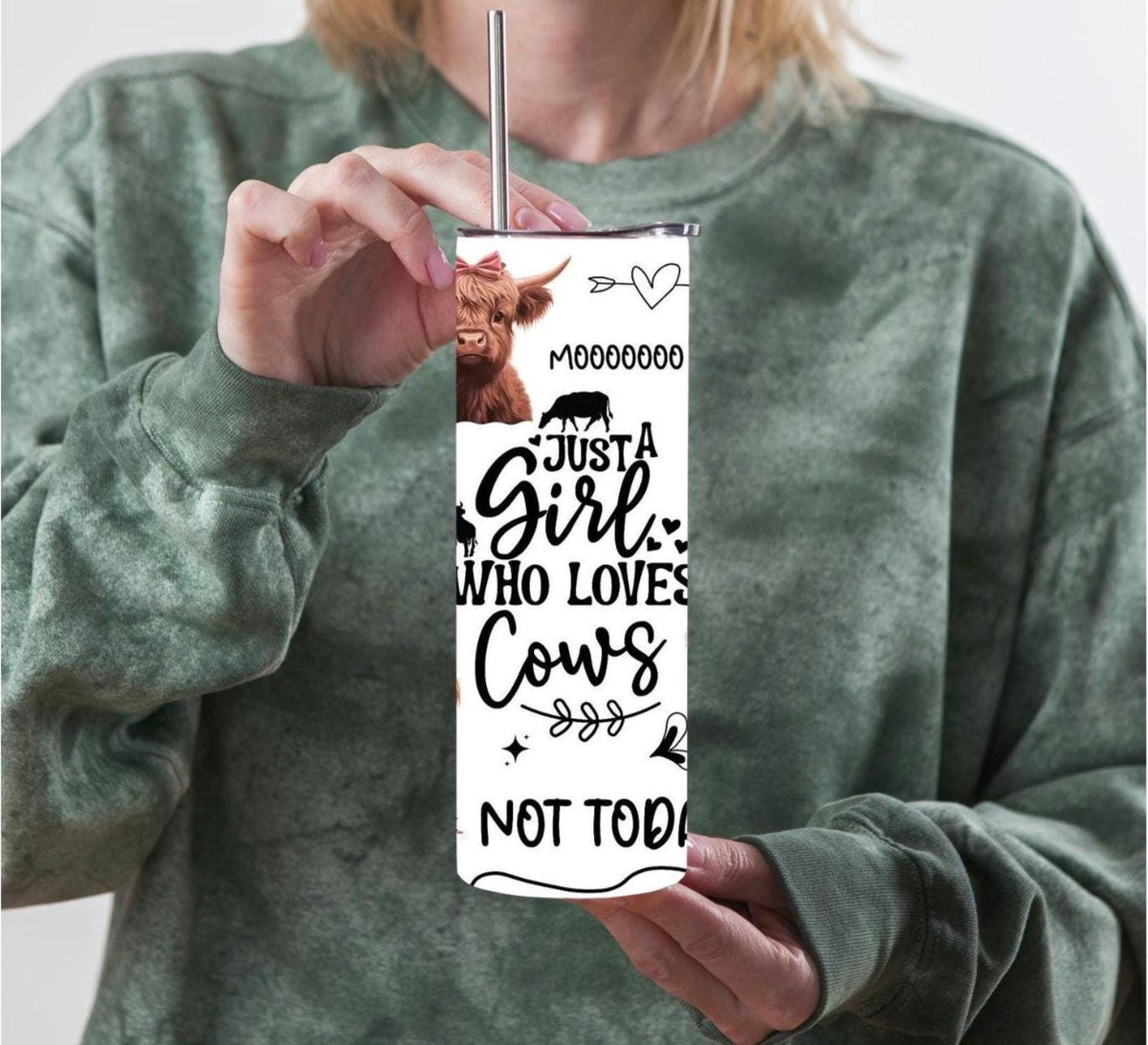 Just A Girl Who Loves Cows 20oz Tumbler