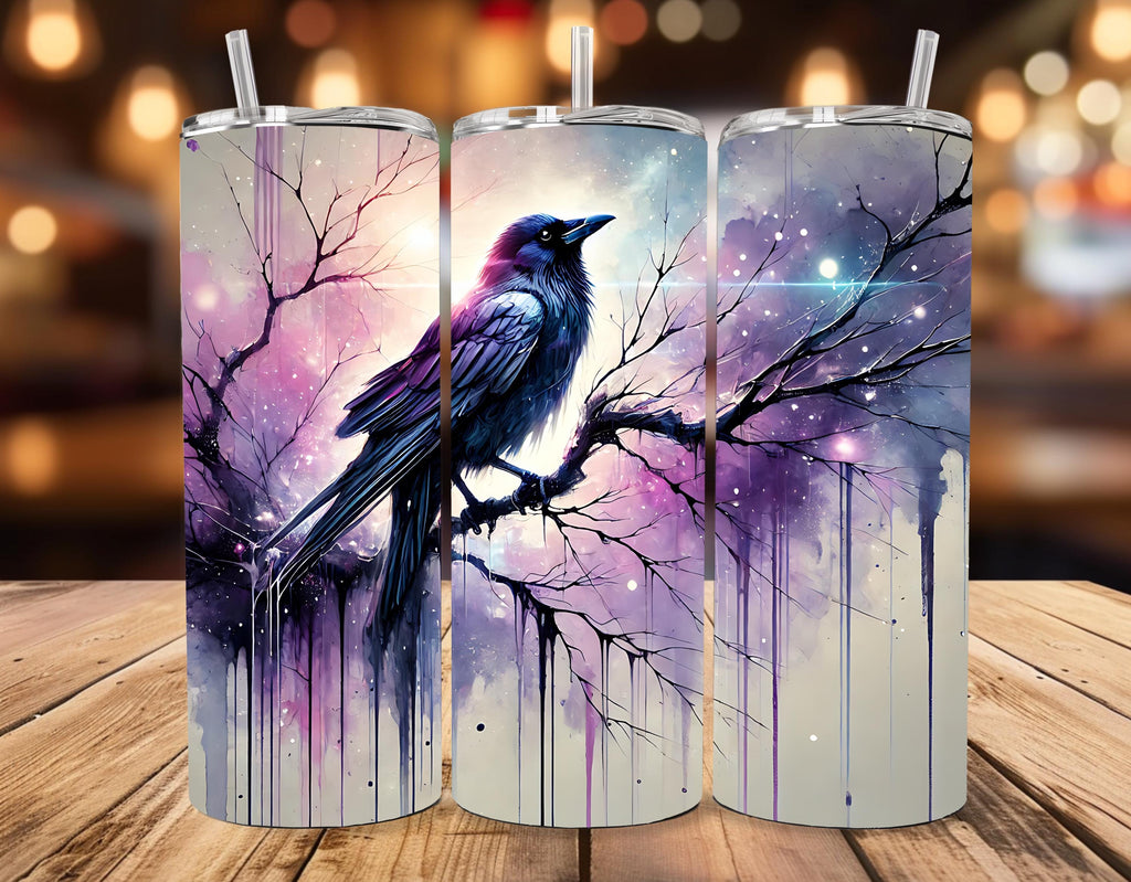 Halloween Crow 20oz Skinny Tumbler