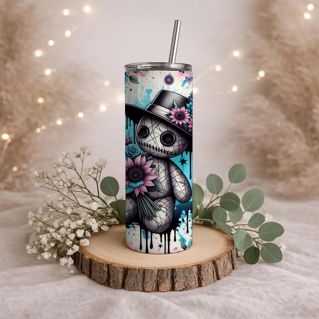 Halloween Doll 20oz Skinny Tumbler