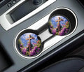 Graceful Faith Watercolor Car Coaster