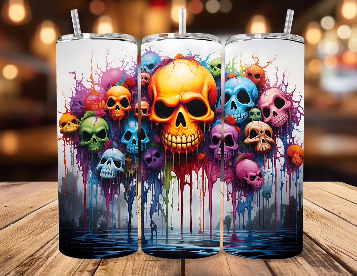 Skulls 20oz Skinny Tumbler