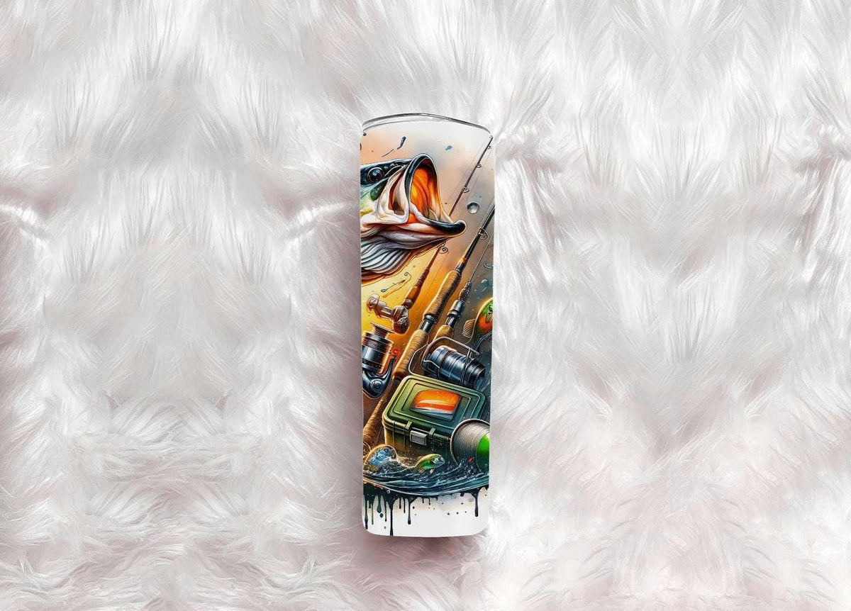 Fishing 20oz Skinny Tumbler