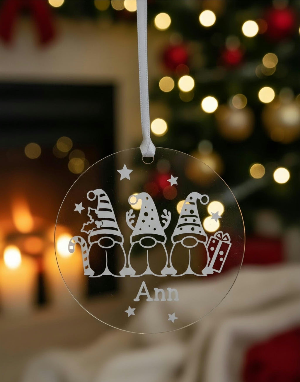 Personalized Christmas Gnome Ornament with Name
