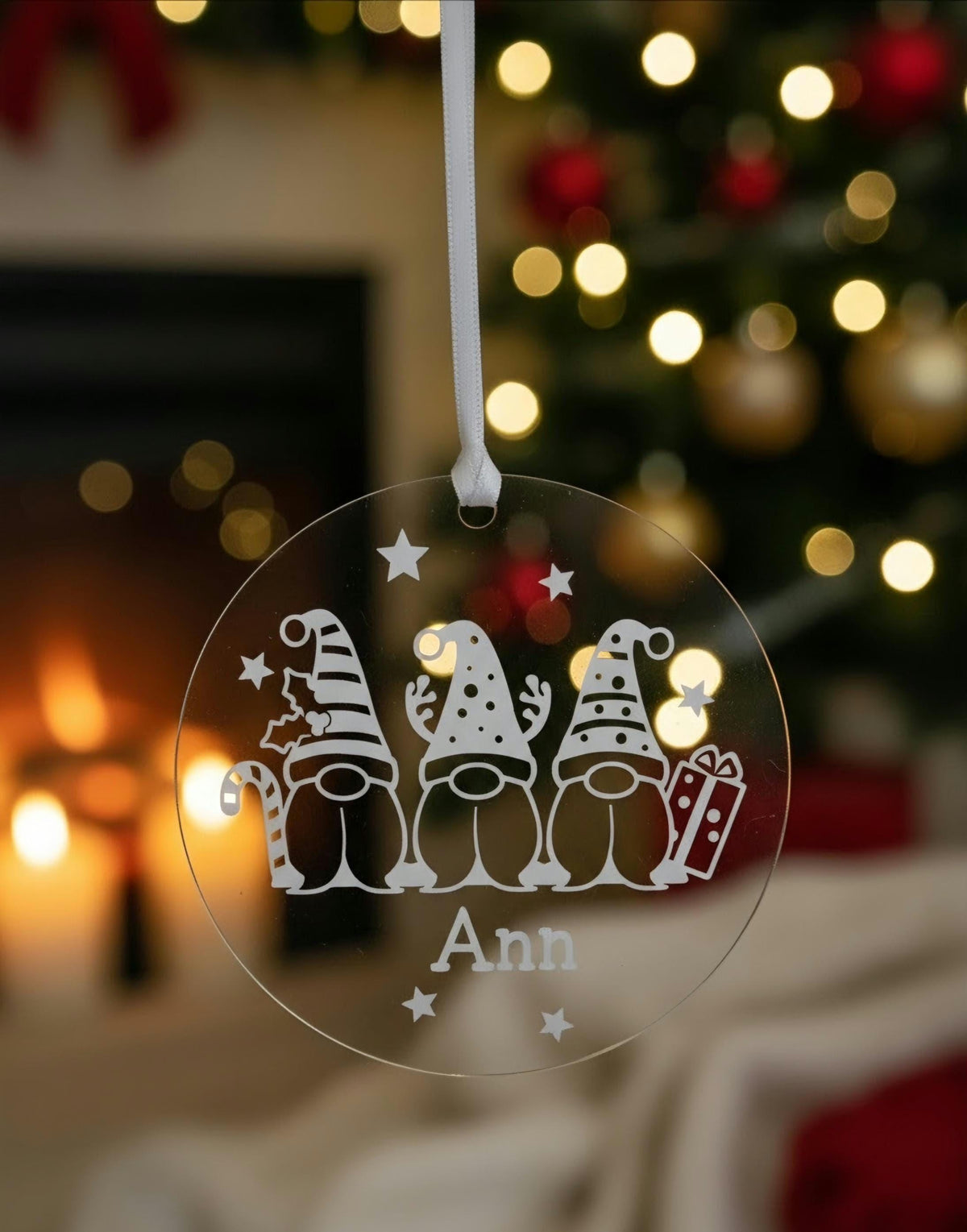 Personalized Christmas Gnome Ornament with Name