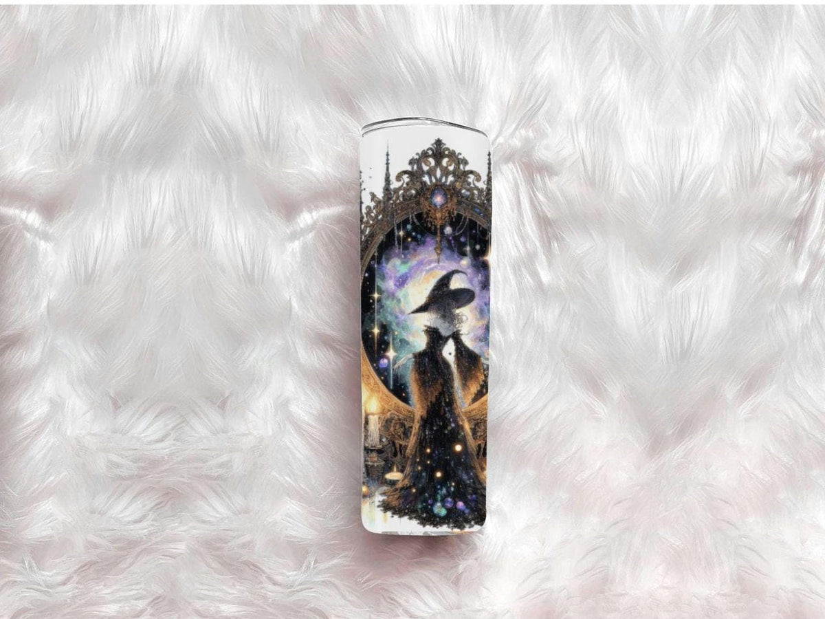 Celestial Witch Magic Mirror Tumbler | Gothic Fantasy Travel Mug (20oz)