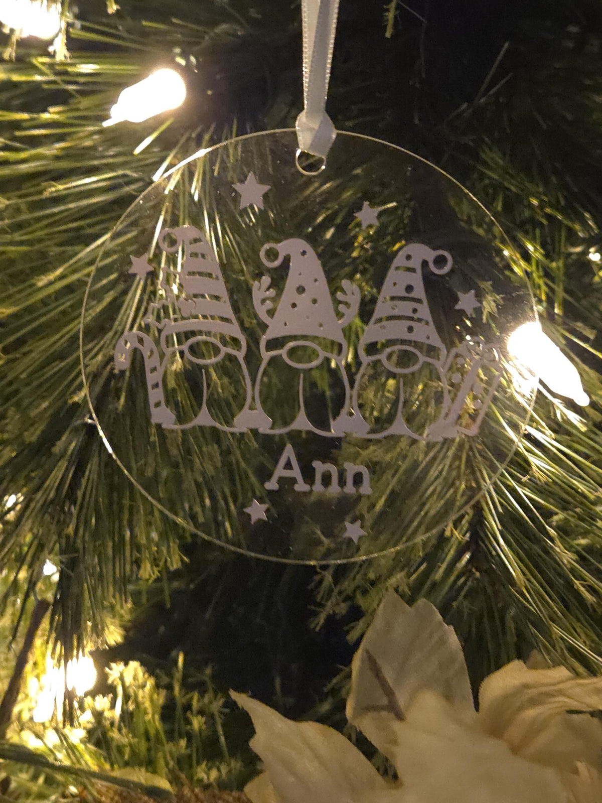 Personalized Christmas Gnome Ornament with Name