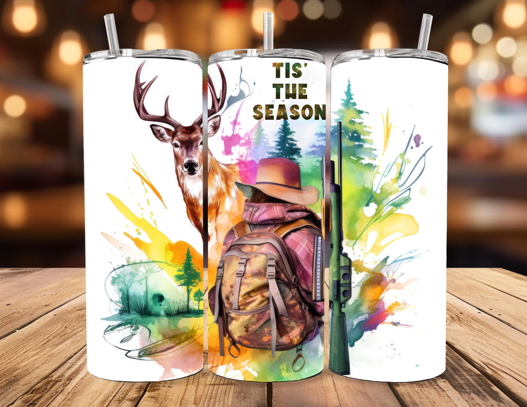Tis The Season Hunting 20oz Skinny Tumbler