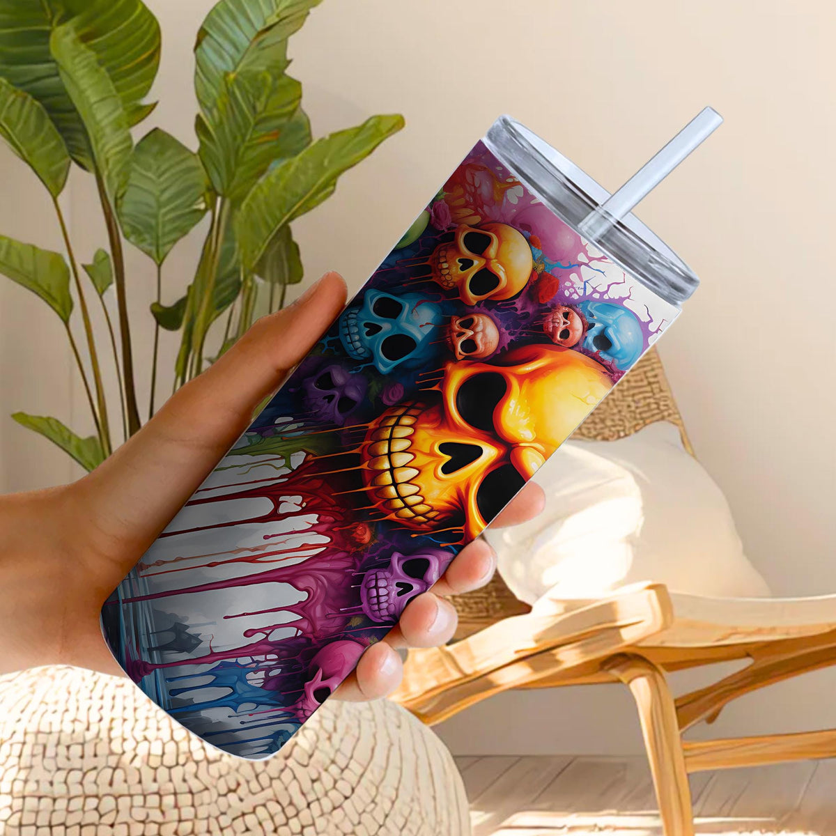 Skulls 20oz Skinny Tumbler
