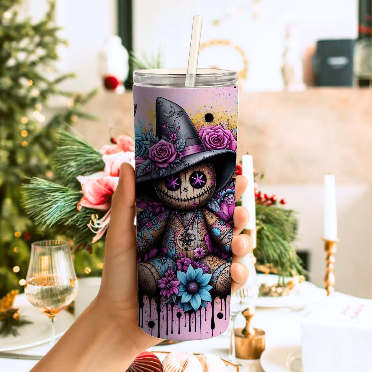 Halloween Doll 20oz Skinny Tumbler
