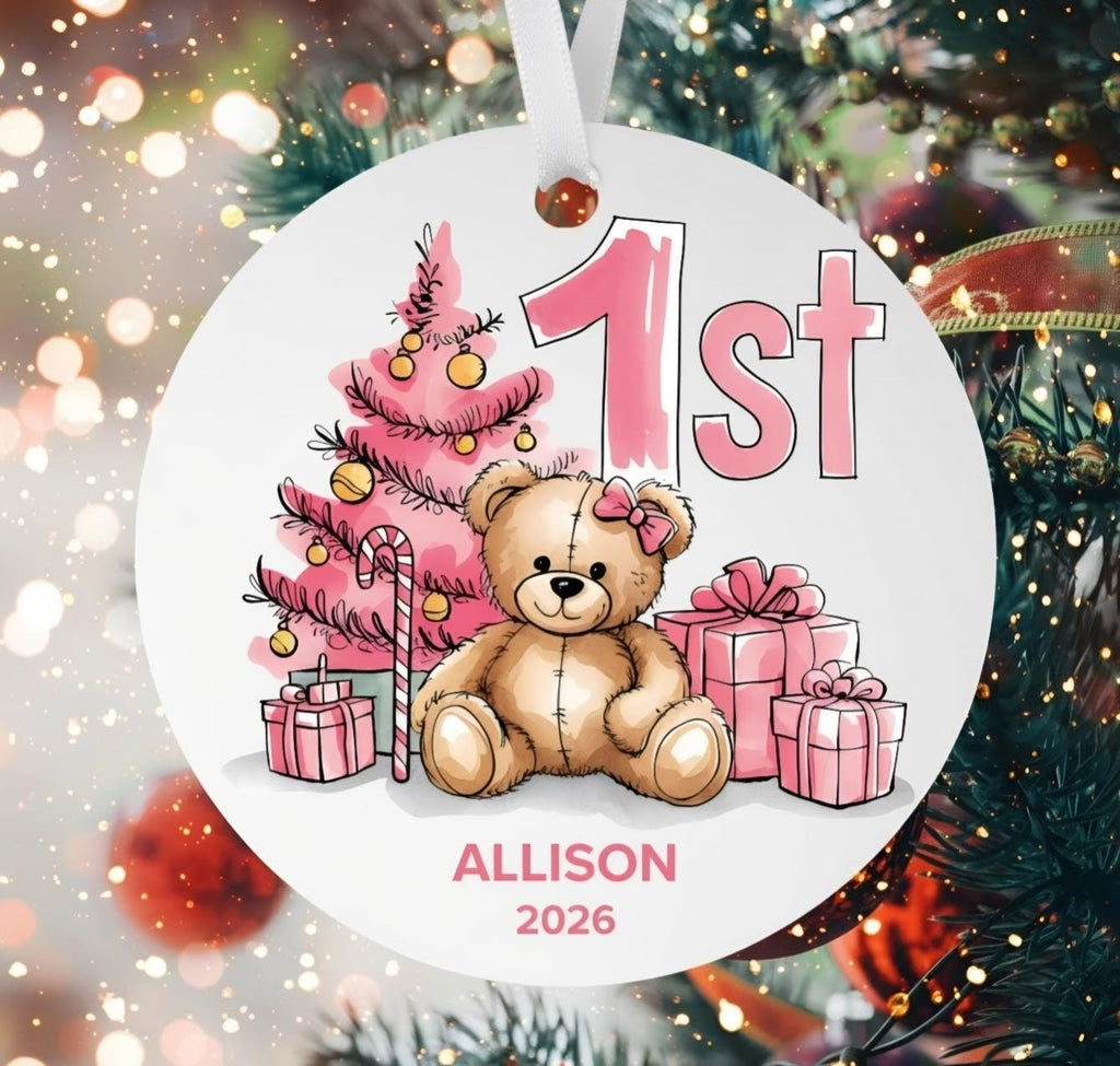 Personalized Baby First Christmas Ornament 2026