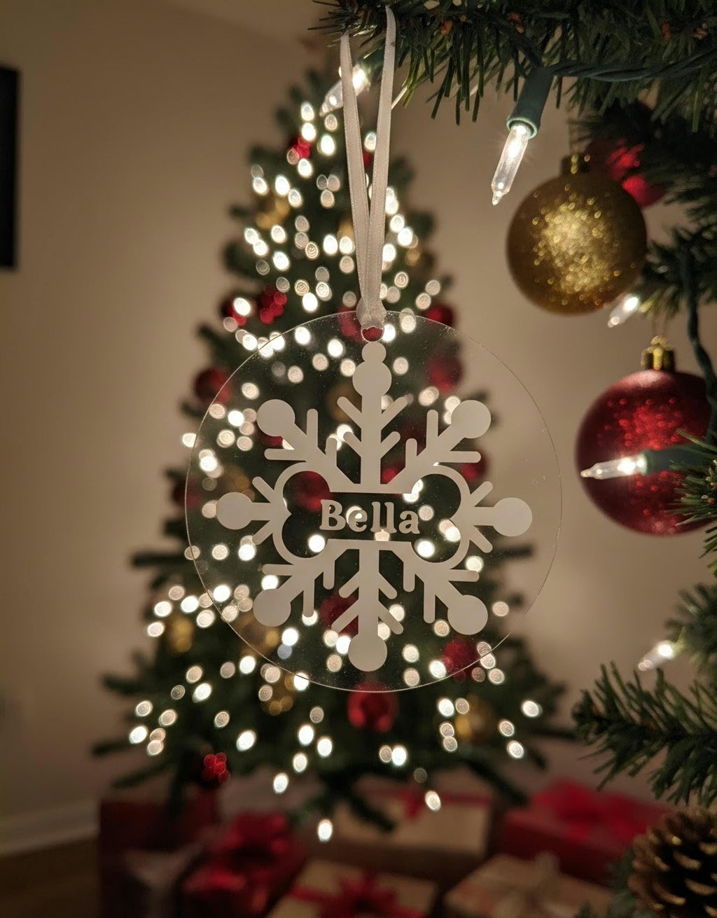 Personalized Dog Christmas Ornament with Name