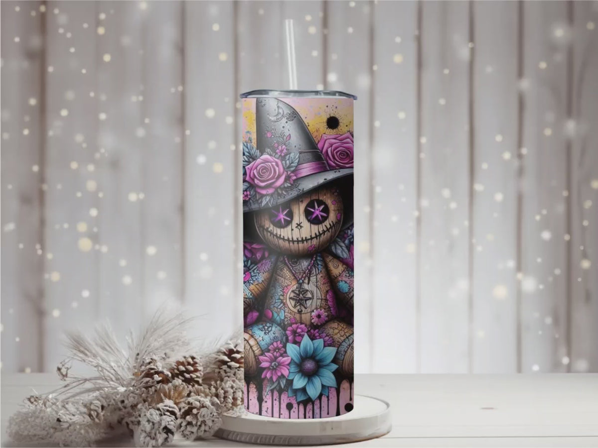 Halloween Doll 20oz Skinny Tumbler