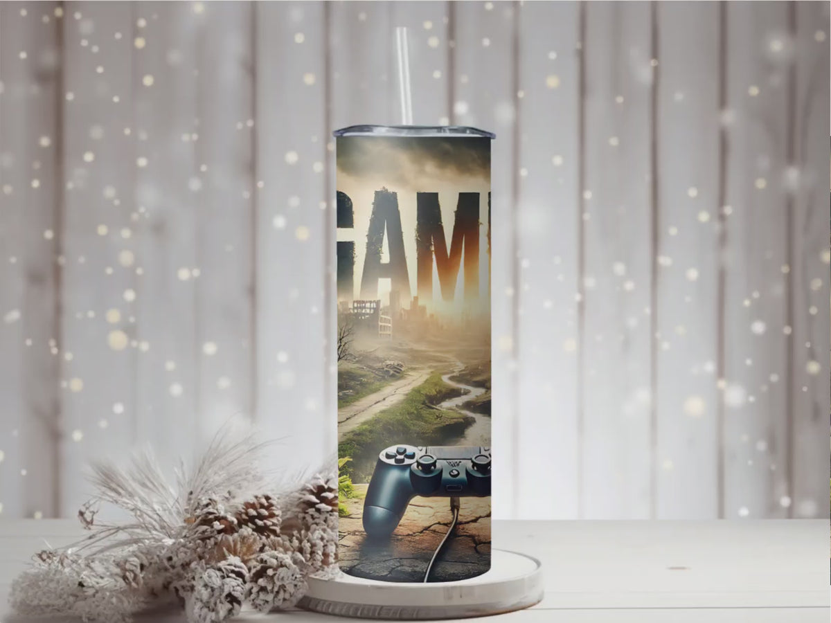 Gamer 20oz Skinny Tumbler