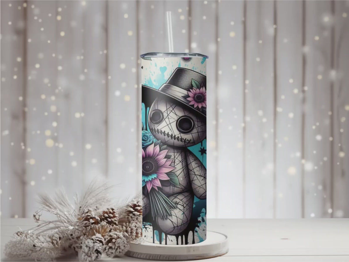 Halloween Doll 20oz Skinny Tumbler