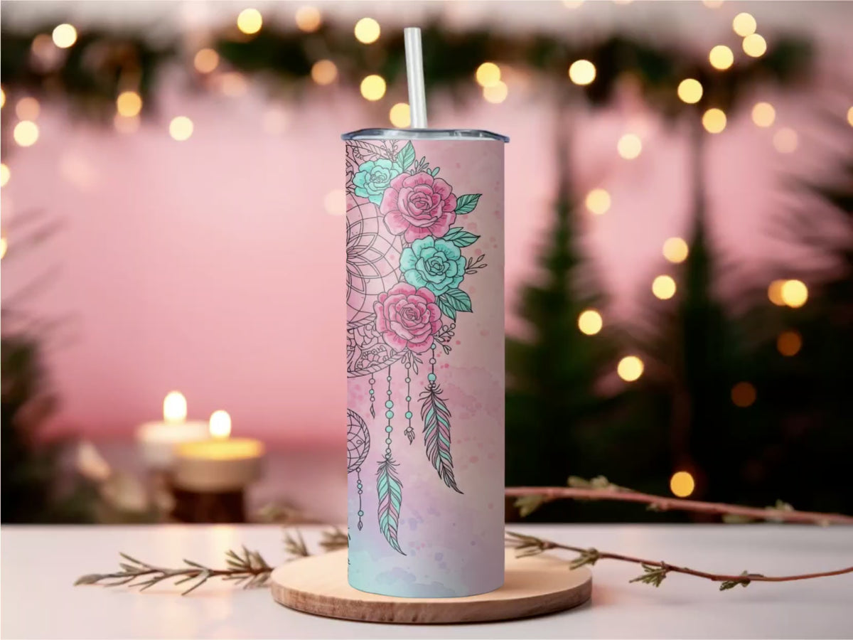Personalized Dreamcatcher 20oz Tumbler with Name