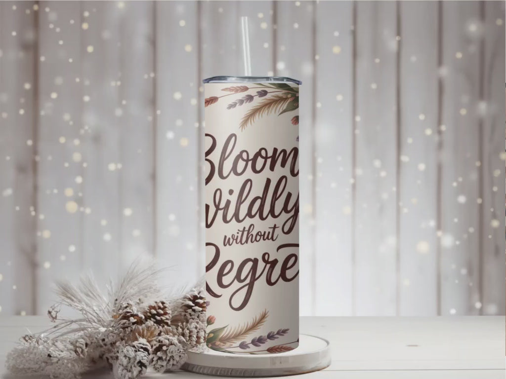 Bloom Wildly Floral 20oz Skinny Tumbler