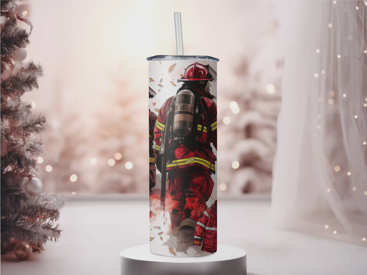 Firefighter Grunge 20oz Tumbler