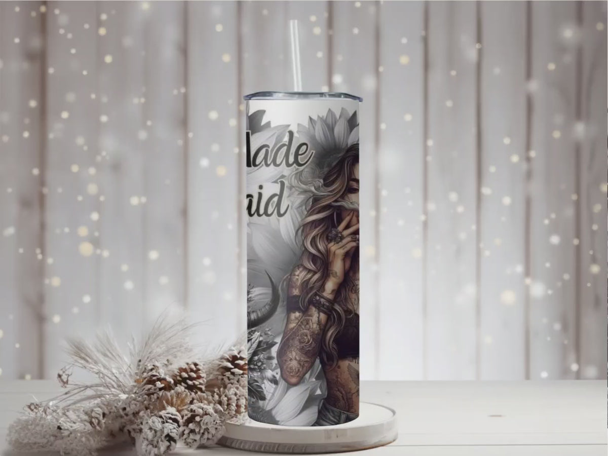 Motivational 20oz Skinny Tumbler